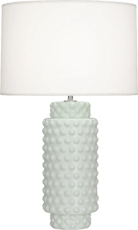 coastal style table lamps with nautical elements for beach housesRobert Abbey Lighting MCL08 Dolly Lamp Matte Celadon Glazed Textured