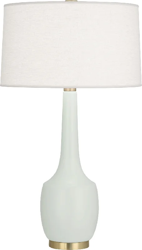 metal table lamps with a matte black finish for a sleek appearanceRobert Abbey Lighting MCL70 Delilah Lamp Celadon Glazed