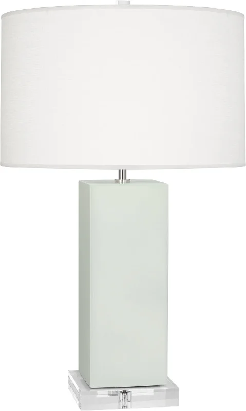 gothic style table lamps with dark finishes for a mysterious lookRobert Abbey Lighting MCL95 Harvey Lamp Matte Celadon Glazed