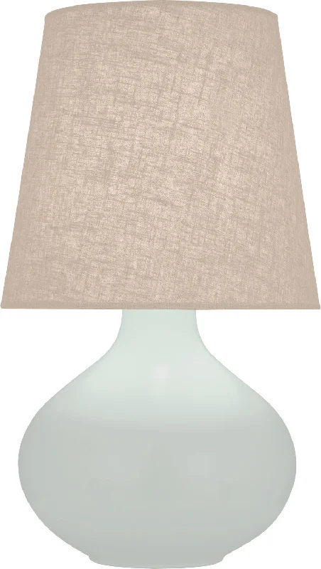 bohemian table lamps with colorful patterns for eclectic bedroomsRobert Abbey Lighting MCL98 June Lamp Matte Celadon Glazed
