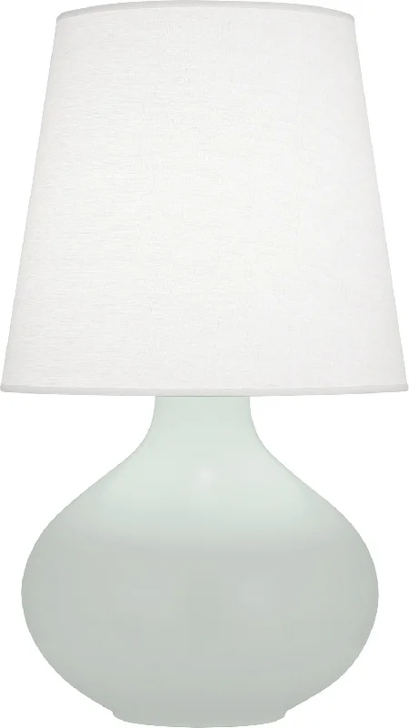 marble table lamps with a luxurious veined pattern for high end decorRobert Abbey Lighting MCL99 June Lamp Matte Celadon Glazed