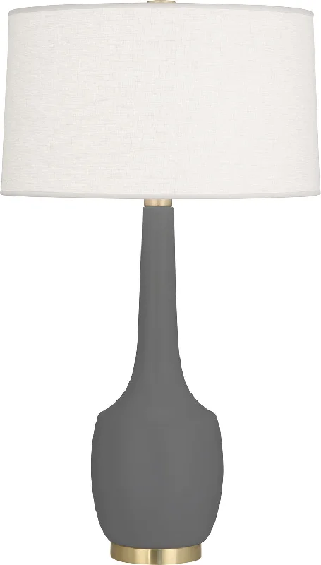 modern minimalist table lamps for contemporary living roomsRobert Abbey Lighting MCR70 Delilah Lamp Matte Ash Glazed