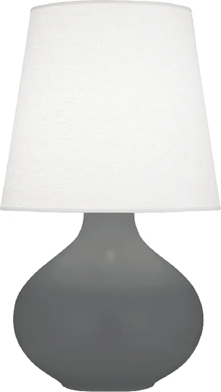 bohemian table lamps with colorful patterns for eclectic bedroomsRobert Abbey Lighting MCR99 June Lamp Matte Ash Glazed