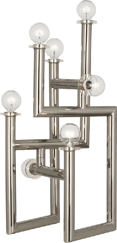 industrial style table lamps with exposed bulbs for loft apartmentsRobert Abbey Lighting S902 Jonathan Adler Milano Lamp Polished Nickel