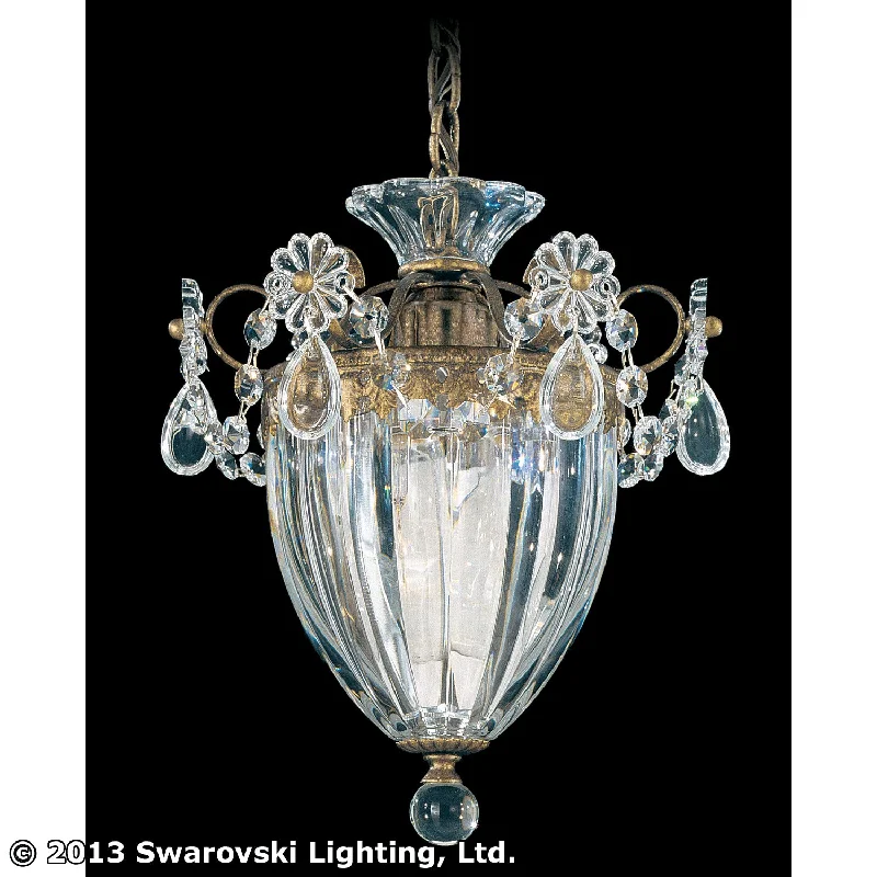Bohemian Ceiling Lights with Beads, Tassels, and Colorful GlassOne Light Pendant