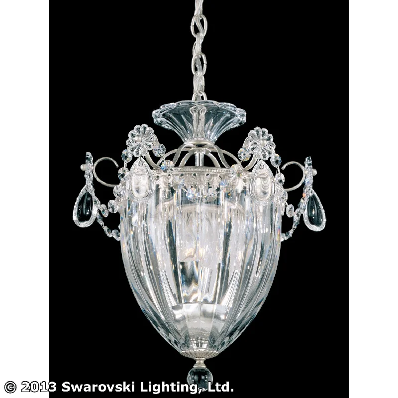 Gothic Ceiling Lights with Dark Metalwork and Pointed ArchesThree Light Pendant