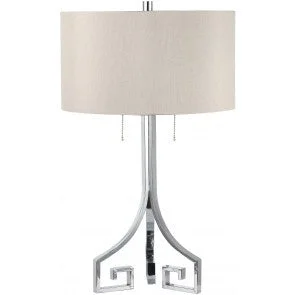 metal table lamps with a matte black finish for a sleek appearanceSimon Blake Lighting 723289-2 Portofino Table Lamp Lamp Pewter, Nickel, Silver