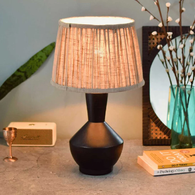 rustic farmhouse table lamps for cozy kitchensSolid Eclipse Night Table Lamp