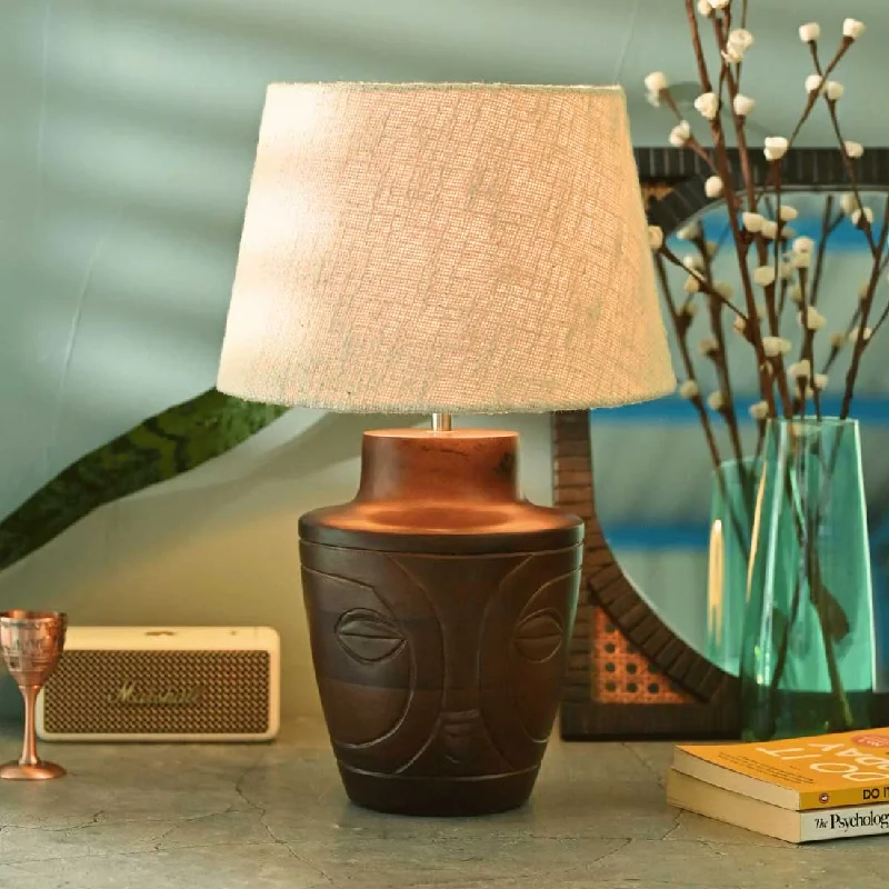 industrial style table lamps with exposed bulbs for loft apartmentsSolid Visage Night Table Lamp