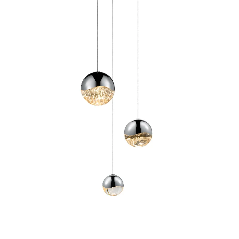 Glass Ceiling Lights with Frosted, Colored, or Etched GlassLED Pendant