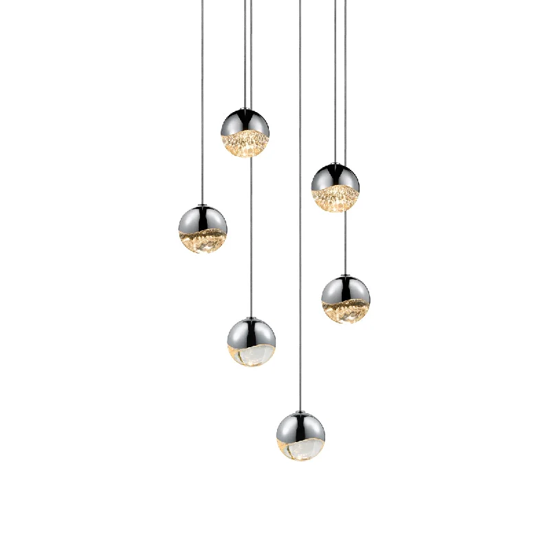 Industrial Style Ceiling Lights with Exposed Bulbs and Metal CagesLED Pendant