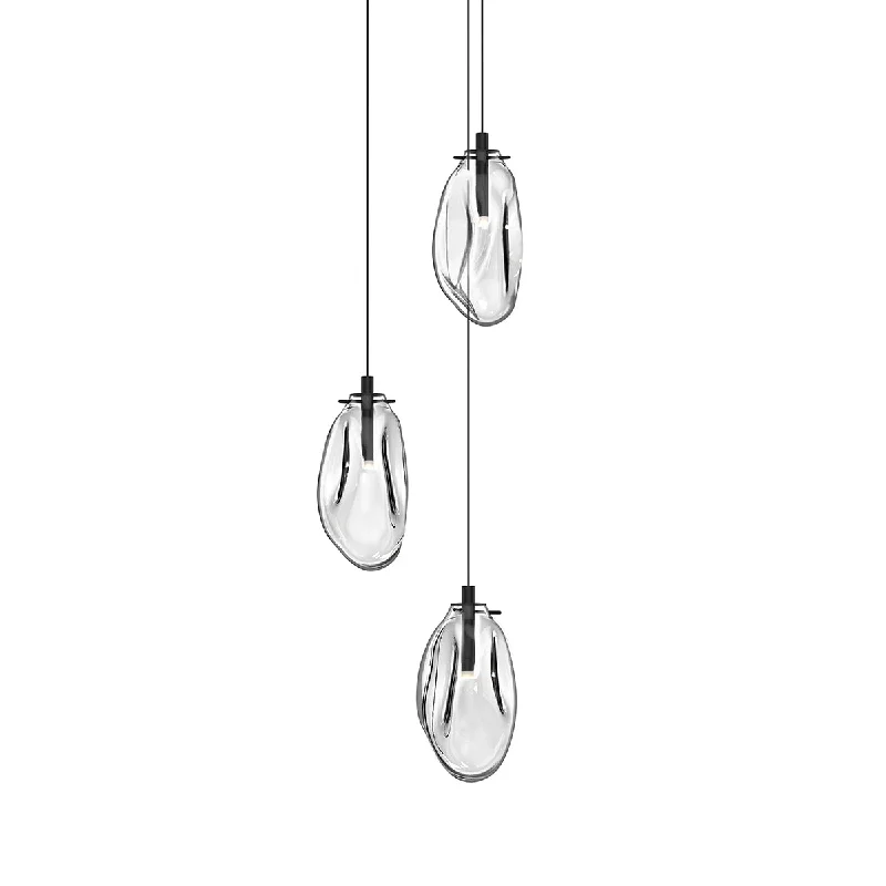 Bohemian Ceiling Lights with Beads, Tassels, and Colorful GlassLED Pendant