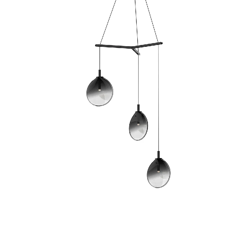 Bohemian Ceiling Lights with Beads, Tassels, and Colorful GlassLED Pendant