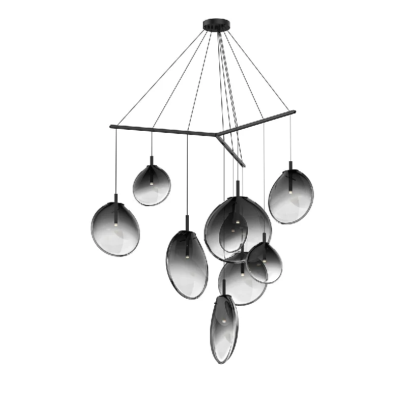 Bohemian Ceiling Lights with Beads, Tassels, and Colorful GlassLED Pendant