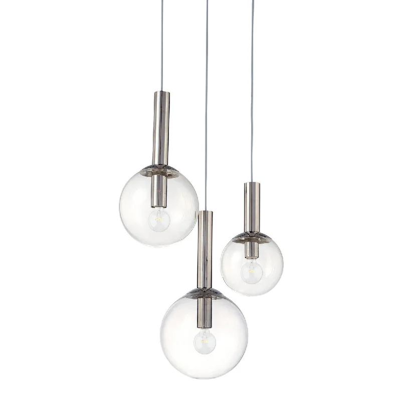 Bohemian Ceiling Lights with Beads, Tassels, and Colorful GlassThree Light Pendant