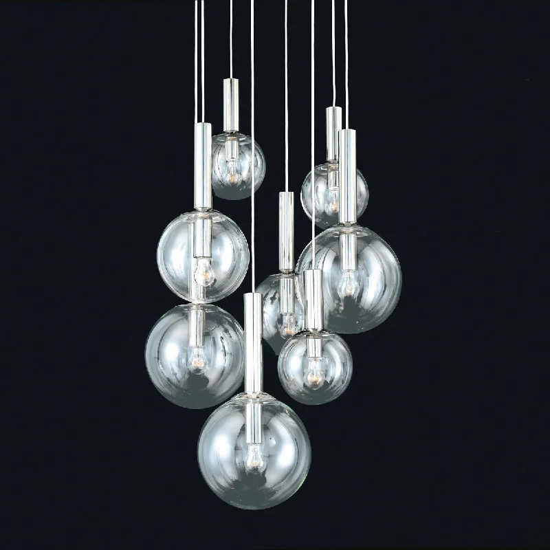 African - Inspired Ceiling Lights with Tribal Patterns and Natural MaterialsEight Light Pendant African - Inspired Ceiling Lights with Tribal Patterns and Natural MaterialsEight Light Pendant