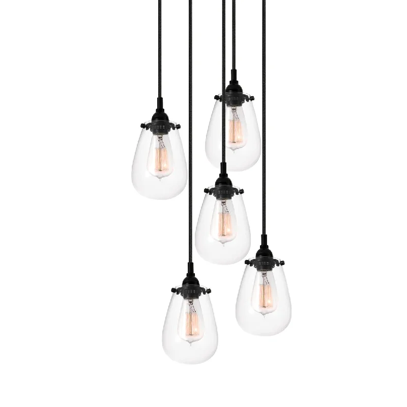 Rustic Ceiling Lights with Reclaimed Wood and Distressed FinishesFive Light Pendant Rustic Ceiling Lights with Reclaimed Wood and Distressed FinishesFive Light Pendant