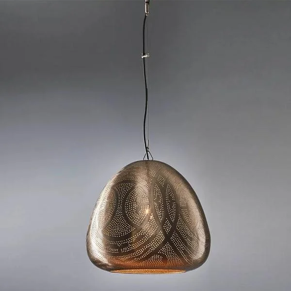 Industrial Style Ceiling Lights with Exposed Bulbs and Metal CagesStockport Dome Pendant Light in Nickel