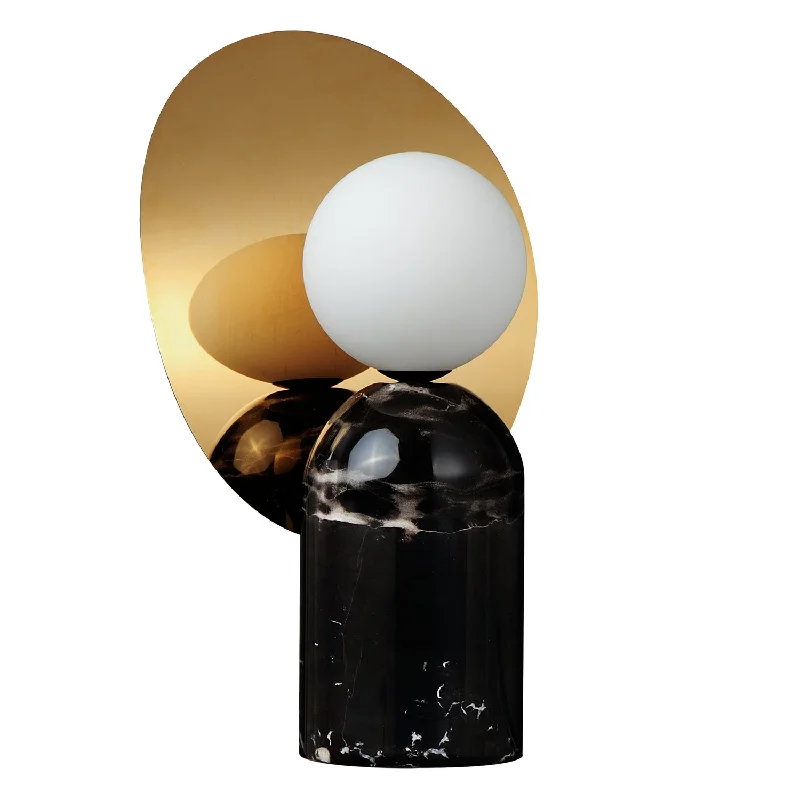 marble table lamps with a luxurious veined pattern for high end decorStudio M SM2431FGBK Modern Satellite Lamp Black marble table lamps with a luxurious veined pattern for high end decorStudio M SM2431FGBK Modern Satellite Lamp Black
