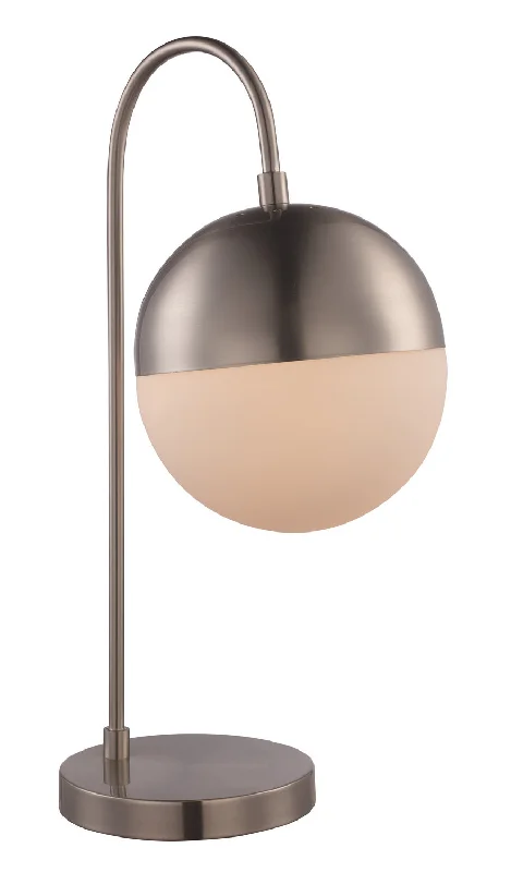 ceramic table lamps with hand painted designs for an artistic touchTrans Globe Imports RTL-9065 BN  One Light Table Lamp Lamp Pewter, Nickel, Silver
