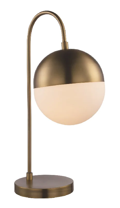 leather table lamps with a distressed texture for a rugged charmTrans Globe Imports RTL-9065 SG  One Light Table Lamp Lamp Gold, Champ, Gld Leaf