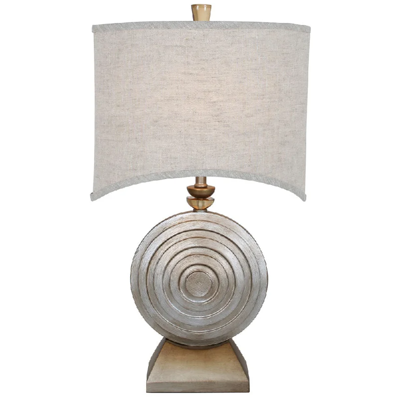 coastal style table lamps with nautical elements for beach housesVan Teal Lighting 131872 Ring O One Light Table Lamp Lamp Two-Tone