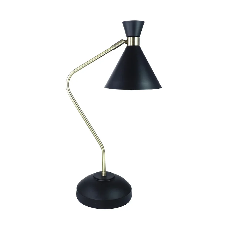 crystal table lamps with dazzling prisms for a glamorous effectWilliams Trumpet Table Lamp Black 56cm