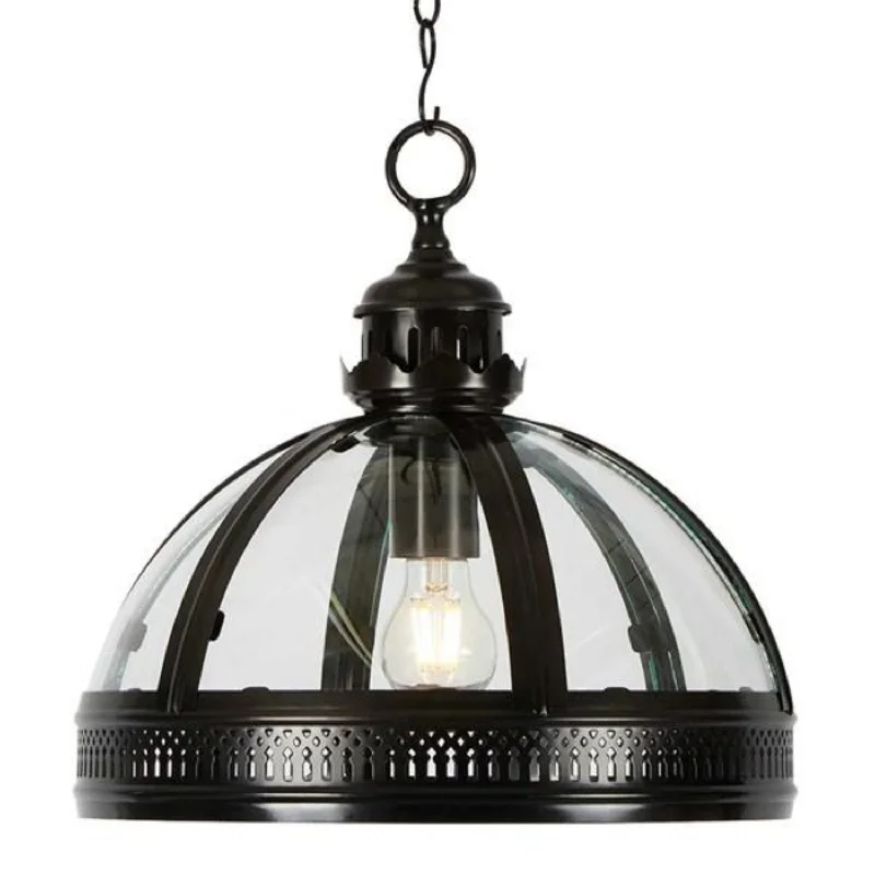 Victorian - Inspired Ceiling Lights with Ornate Crystal ChandeliersWinston Pendant Light Large in Black Victorian - Inspired Ceiling Lights with Ornate Crystal ChandeliersWinston Pendant Light Large in Black